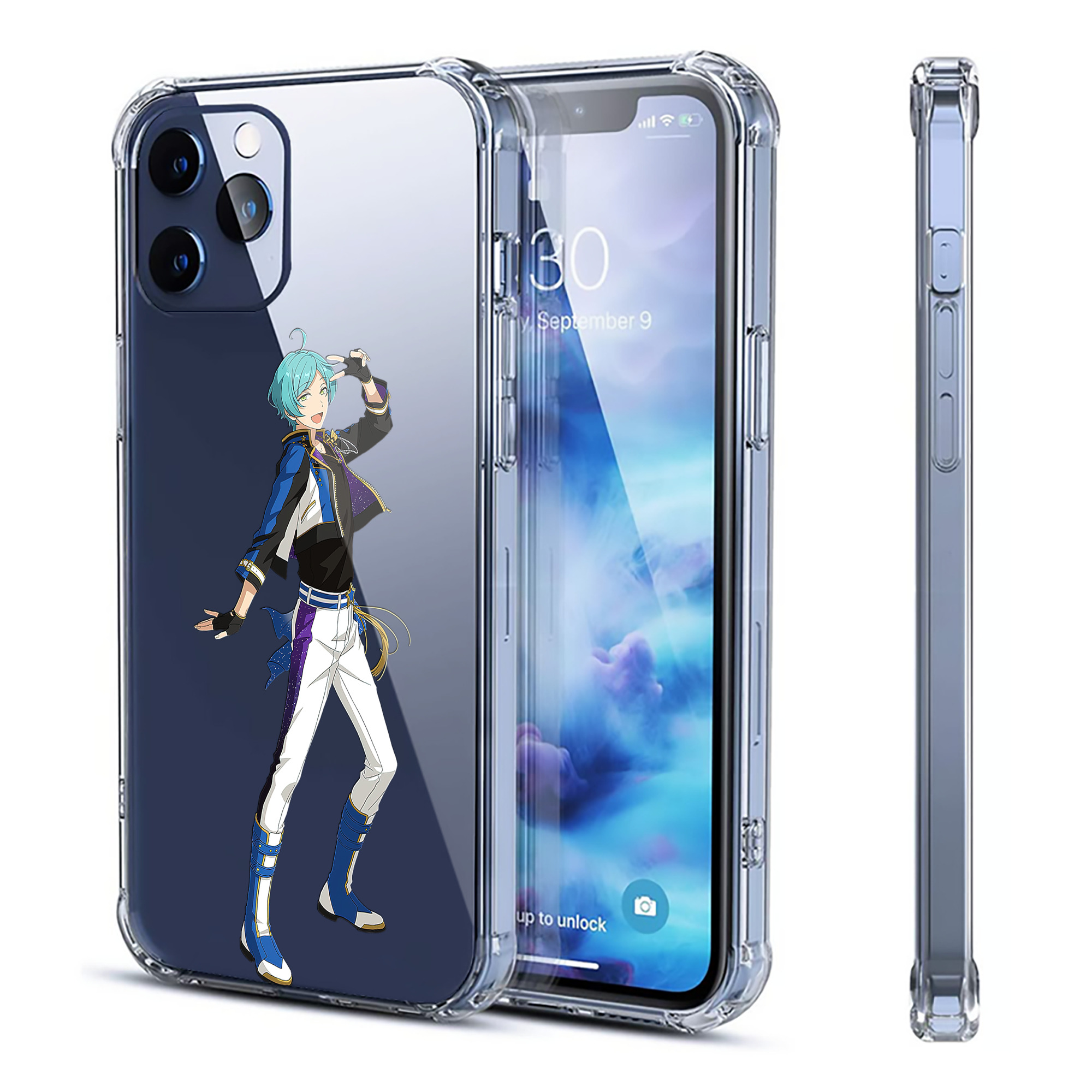 （画像用） あんさんぶるスターズ! Ensemble Stars 【iPhone 12シリーズ対応】透明スマホケース（クリアソフトケース）